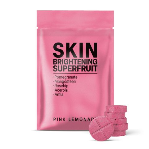 500mg - Skin Brightening SuperFruit - Pink Lemonade - Mood Tablets - Thumbnail 2