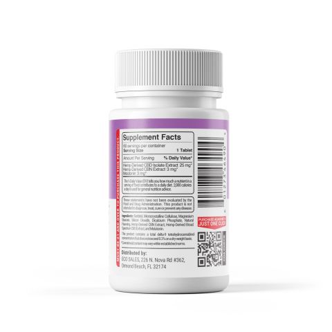 31mg Broad Spectrum CBD, CBN, Melatonin Tablets - Lavender Berry - Fresh - Thumbnail 10