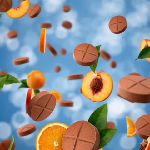 50mg L-Theanine, L-THP, Ashwagandha Tablets - Peach Citrus - Chill Extreme - Video Thumbnail 1