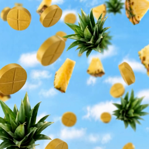 25mg D8 & CBD Isolate Tablets - Pineapple - 60ct - Video Thumbnail 1