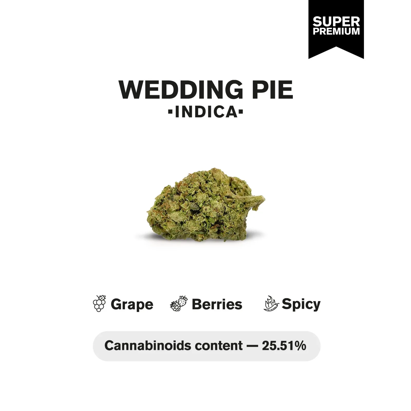 Wedding Pie Flower - THCA - Indica - 4