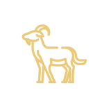 Golden Goat Icon